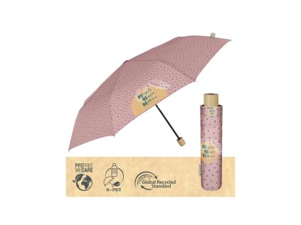 perletti green damsky skladaci dazdnik staroruzova 19113