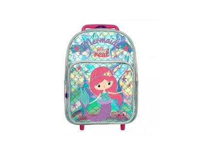 detsky reflexny batoh na kolieskach morska vila mermaid 14111
