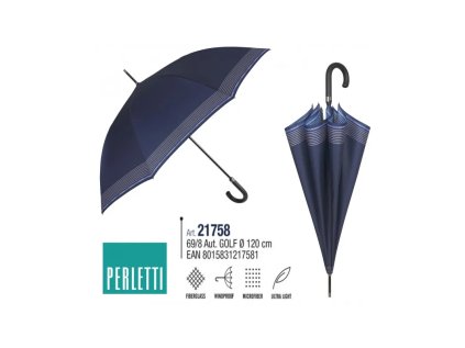 perletti technology pansky palicovy dazdnik modra 21758