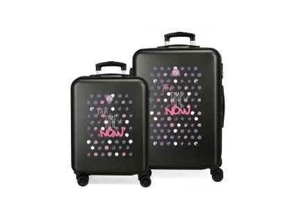 sada luxusnych abs cestovnych kufrov movom the time is now 65cm 55cm 4661421