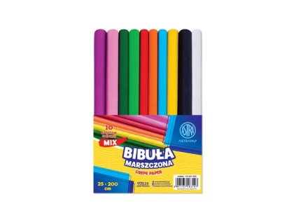 krepovy papier astrapap 200 x 25cm 10 ks mix farieb 113021033