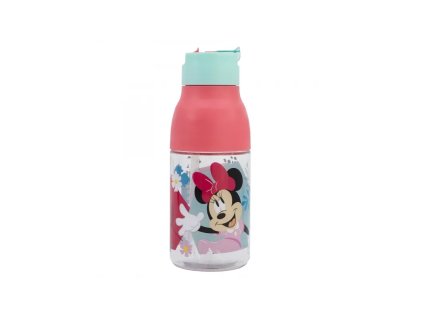 plastova flasa s vysuvnou slamkou minnie mouse 420ml 74435