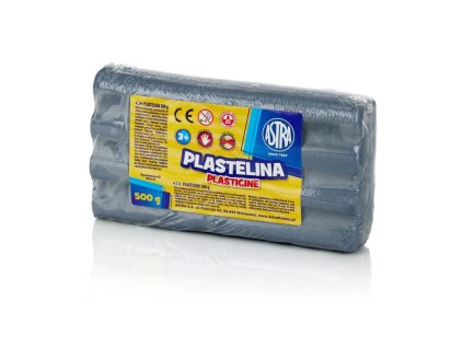 jednofarebna plastelina astra 500g metalicka strieborna 303117015