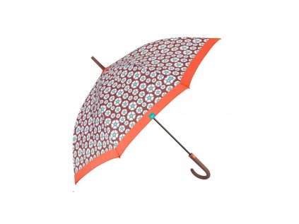 perletti time damsky palicovy dazdnik oranzovy lem 26242