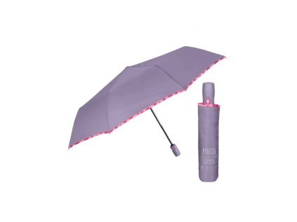 perletti technology plnoautomaticky skladaci dazdnik border lilla 21715