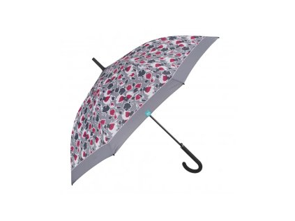 perletti time damsky palicovy dazdnik floreale sedy lem 26306