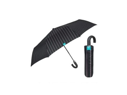 perletti time pansky automaticky skladaci dazdnik gessato cierny 26346