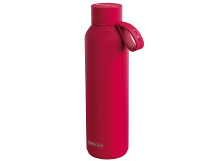 quokka solid nerezova flasa termoska s putkom cherry red 630ml 40175