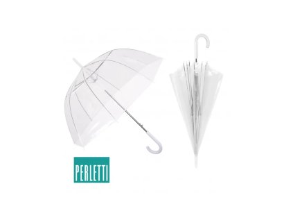 damsky priehladny dazdnik perletti basic transparent 12063