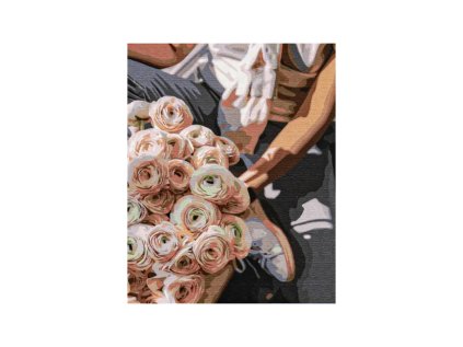 malovanie podla cisel rose bouquet na rame 40x50cm 801023904