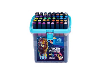 astrapen obojstranne umelecke fixky 48ks mix farieb 207023015