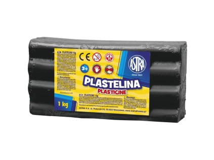 astra plastelina 1kg cierna 303111024