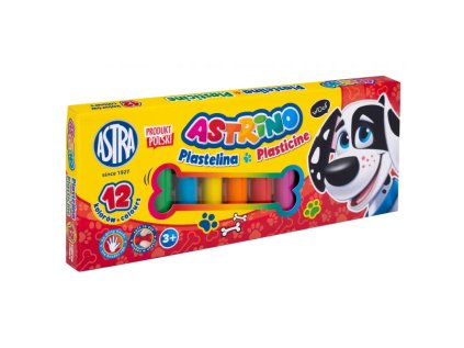 astrino skolska plastelina 12 farieb 303221003