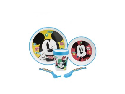 detsky plastovy riad mickey mouse tanier miska pohar pribor 74385