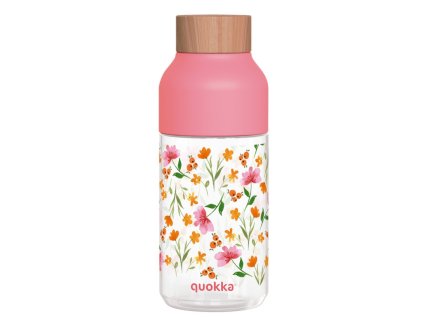 quokka ice plastova flasa pink flowers 570ml 06997