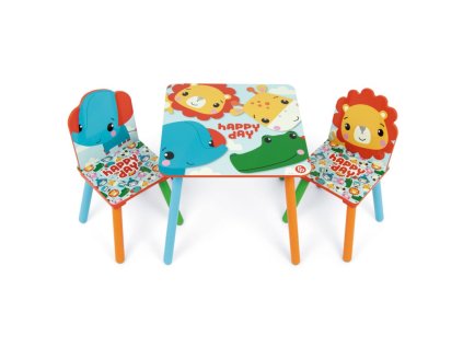 detsky dreveny stolik 2 stolicky fisher price fp10298