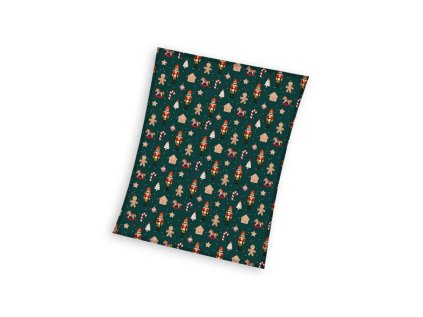 supersoft vianocna deka 150 200cm green pnl235032