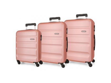 roll road flex nude sada abs cestovnych kufrov 55 65 75cm 584946c