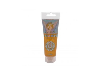 profesionalna akrylova farba artea deco 75ml metallic gold zlata 309123024