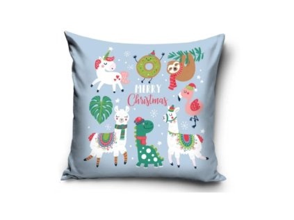 vianocna obliecka na vankusik happy 40 40cm pnl237025