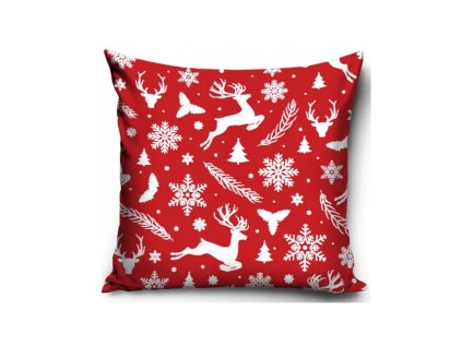 vianocna obliecka na vankusik red christmas 40 40cm pnl231238