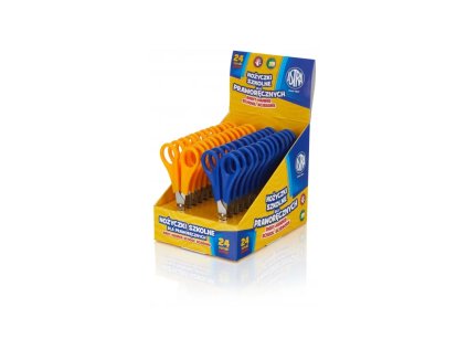 astra skolske noznice pre pravakov 13cm mix farieb stojan 407118002