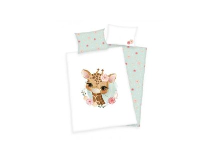 green detske obliecky do postielky mala zirafa 100 13540 60