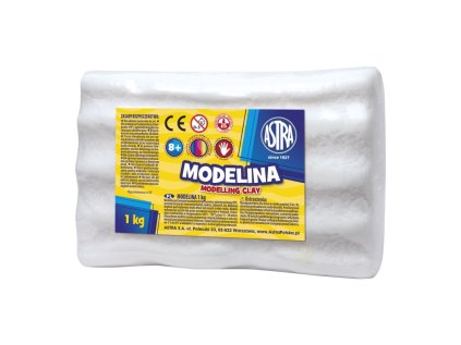 modelovacia hmota do rury astra modelina biela 1kg 304111012
