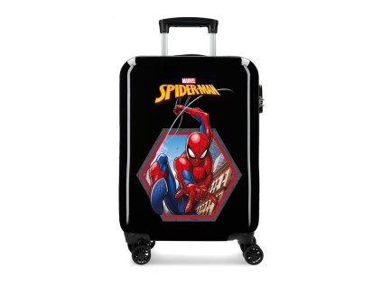 luxusny abs cestovny kufor spiderman black 55x38x20cm 34l 2411765