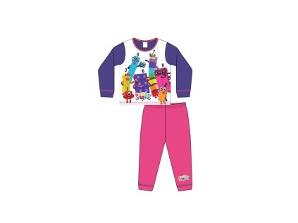 dievcenske bavlnene pyzamo numberblocks