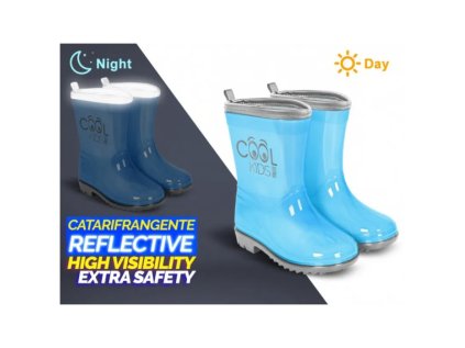 perletti detske reflexne gumaky cool kids blue 15541