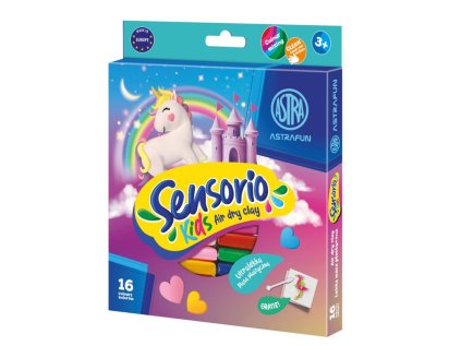 modelovacia hmota air dry clay sensorio kids unicorn 16 farieb 336124024