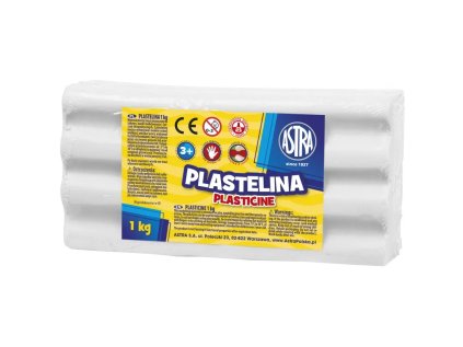 astra plastelina 1kg biela 303111001