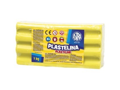 astra plastelina 1kg citronova zlta 303111004