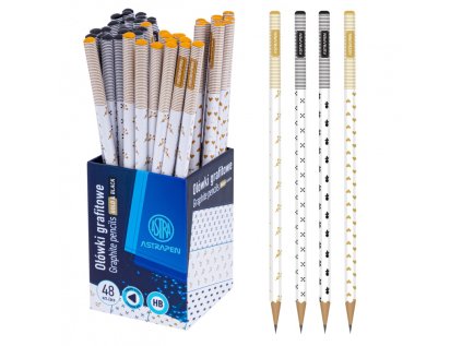 obycajna hb ceruzka astrapen gold and black stojan 206023006