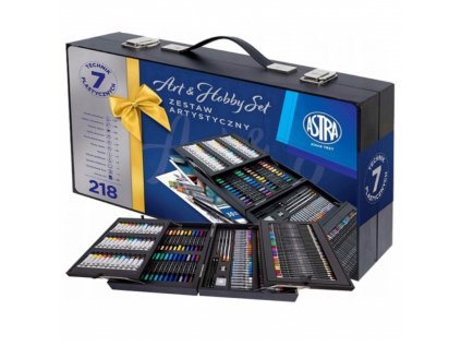 arthobby premium art set 218 dielna umelecka sada v luxusnom drevenom kufriku 602124001