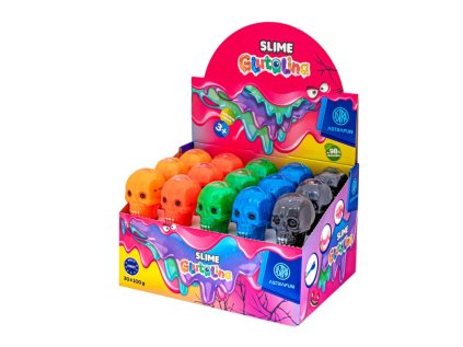 astrafun zabavna antistresova hmota glutolina slime skull mix farieb 100g 336122005