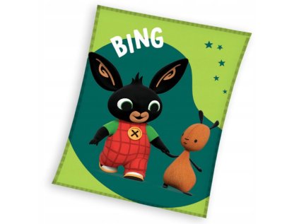 mikroplysova deka zajacik bing coral 150x200cm bing231001b