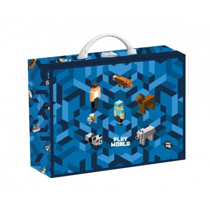 Kufřík kufr lamino hranatý A4 OXY GO Playworld 2 Minecraft 6-05623