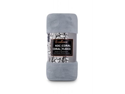 carbotex supersoft flisova deka coral 150 200cm siva fleece201003