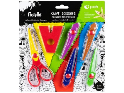 dekoracne noznice 16 cm fiorello 5 vymenitelnych cepeli