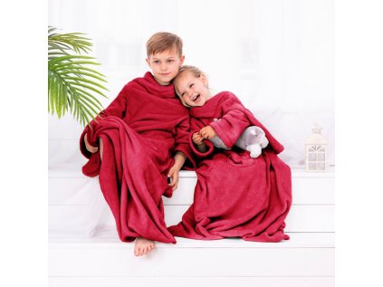 decoking detska tv deka lazy kids 90x105cm cervena