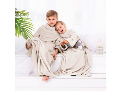 decoking detska tv deka lazy kids 90x105cm kremova