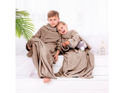decoking detska tv deka lazy kids 90x105cm bezova