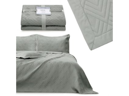 ameliahome obojstranny pled prehoz na postel ophelia 170x270 cm ocelova siva