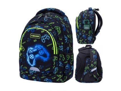 skolsky batoh pre prvy stupen head go playing neon ab330 502025041