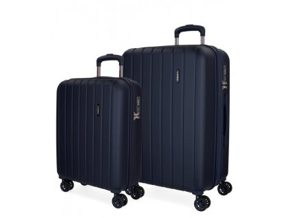 movom wood navy blue sada luxusnych abs cestovnych kufrov 65cm 55cm 5318964