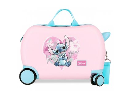 detsky cestovny kufor odrazadlo lilo stitch heart 25l 4981041