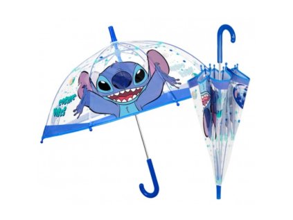detsky transparentny dazdnik perletti kids lilo stitch 75426