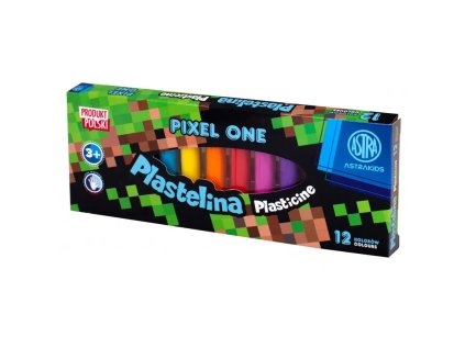 skolska plastelina 12 farieb minecraft pixel one 303221005